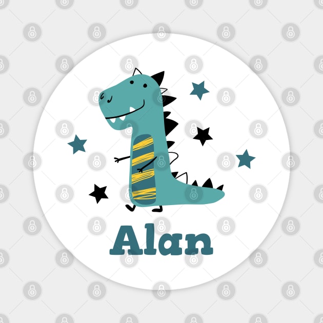 Alan Baby Kind Dino Magnet by LeonAd